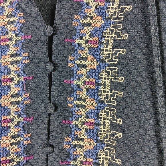 Knox Rose Boho Embroidered Tassel Dress M - Picture 2 of 8